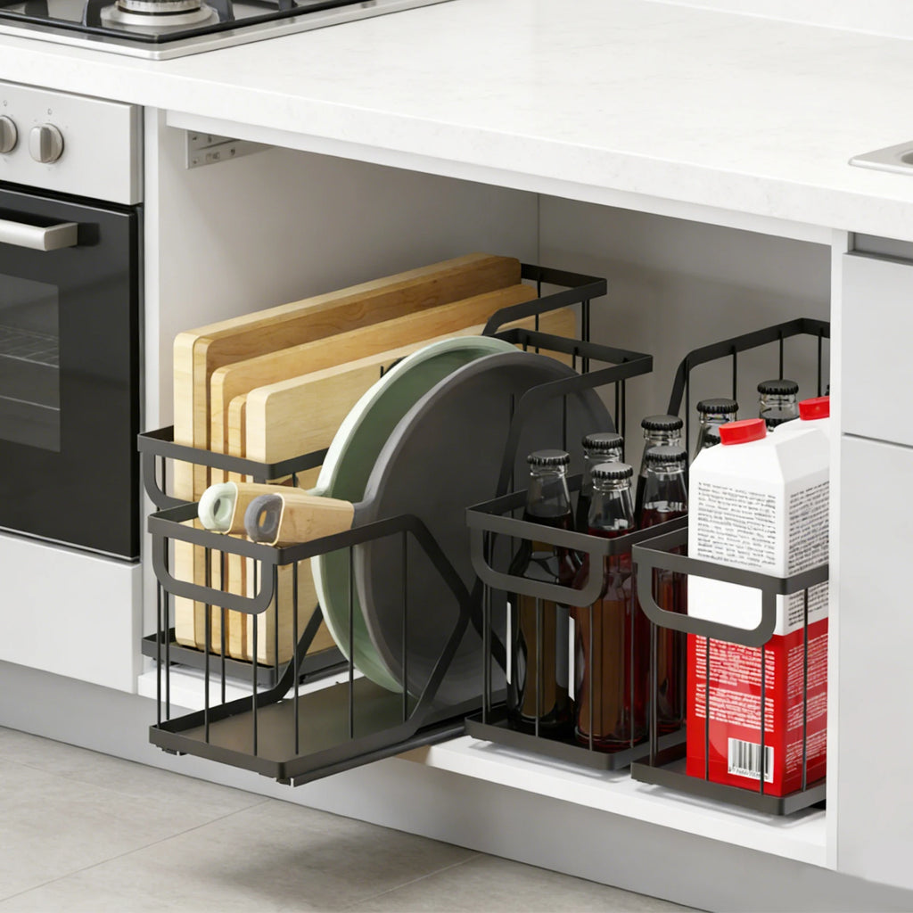 Organiseur coulissant sous évier à 2 niveaux – vue 10