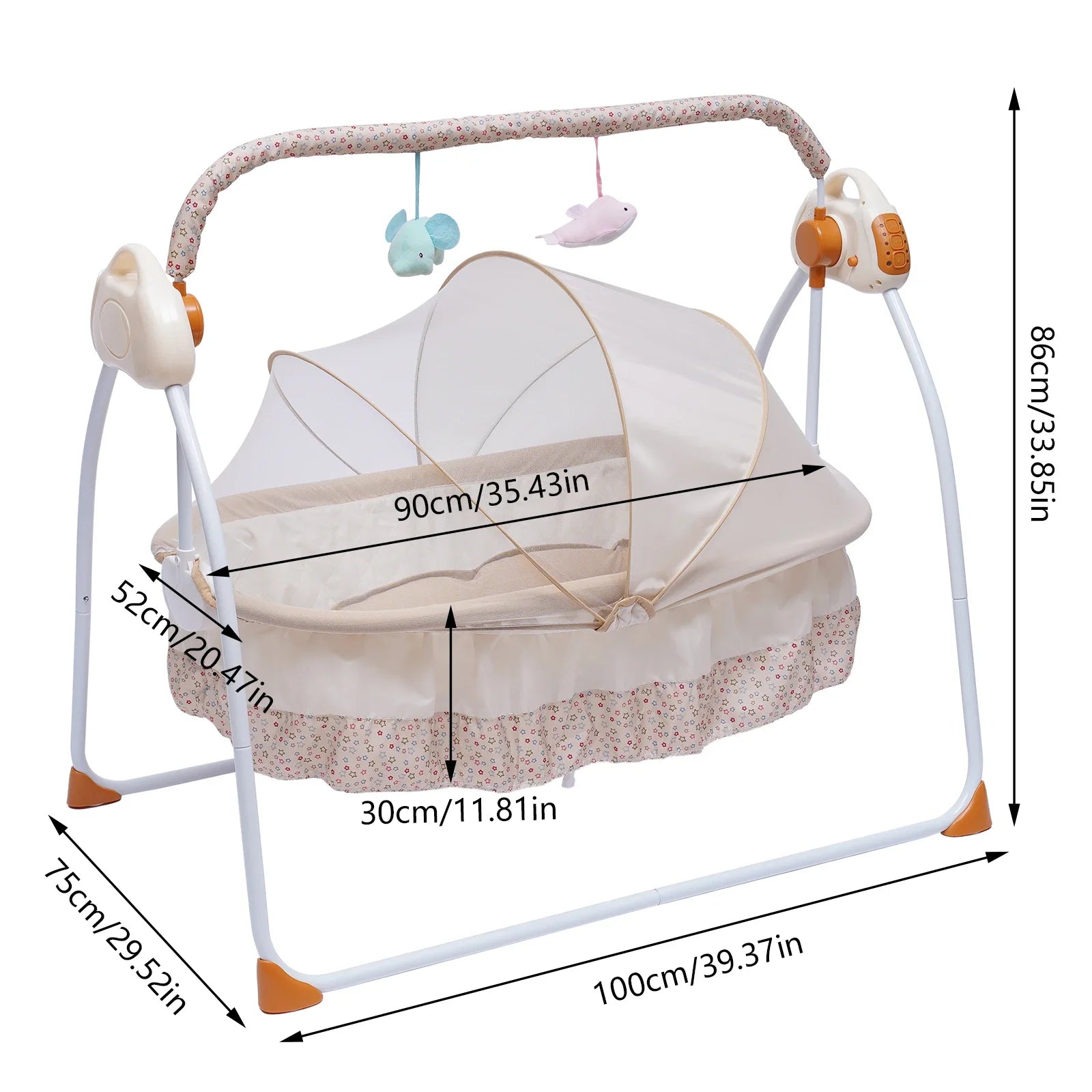 Balancelle bébé automatique musicale à 5 vitesses