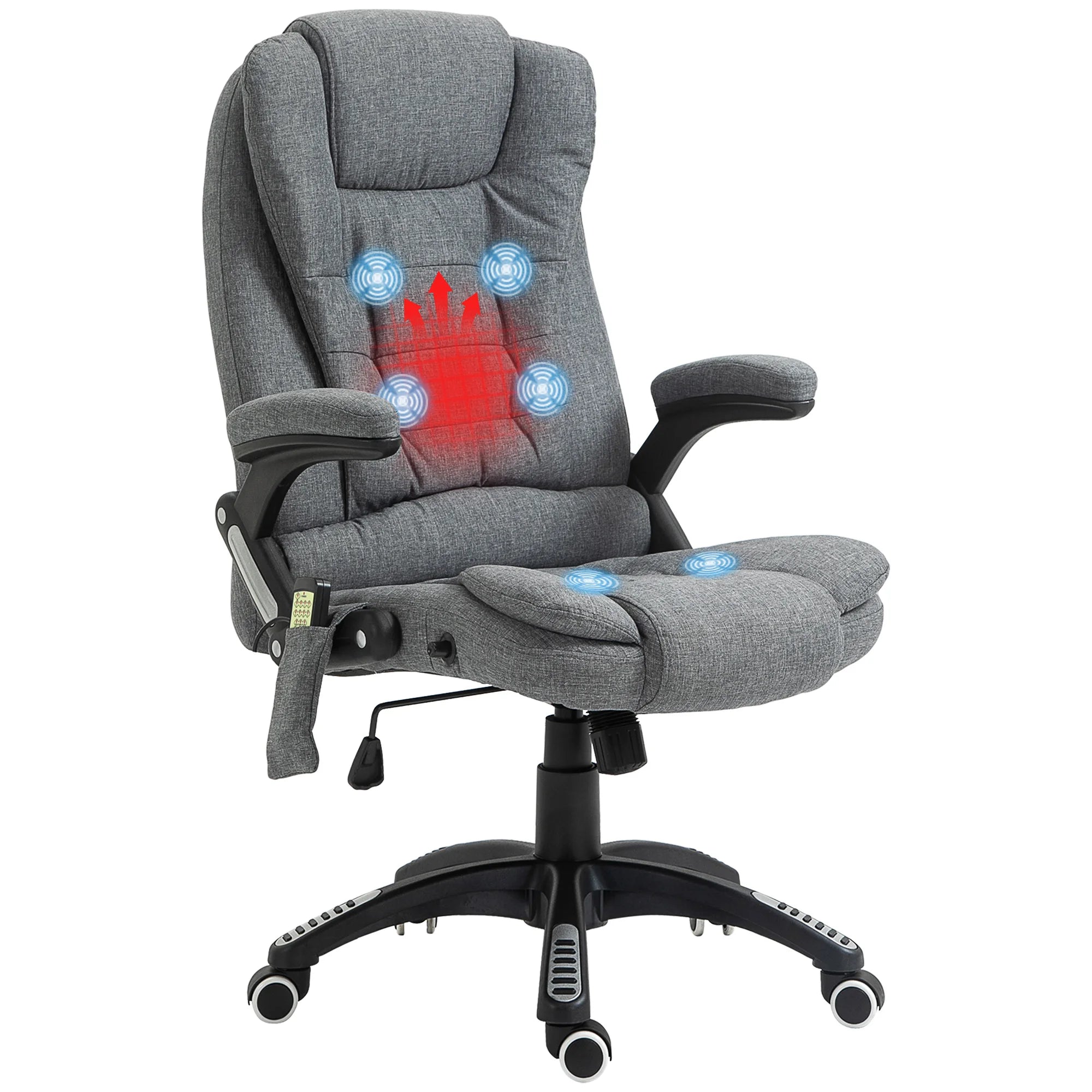 Fauteuil massant inclinable avec chauffage lombaire