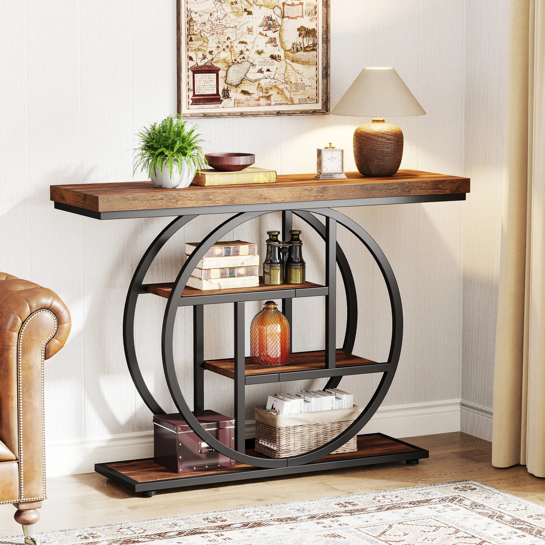 Console d’entrée industrielle à 4 niveaux 105 cm