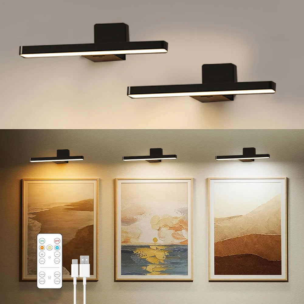 Éclairage LED sans fil pour tableaux – lot de 2 – vue 3