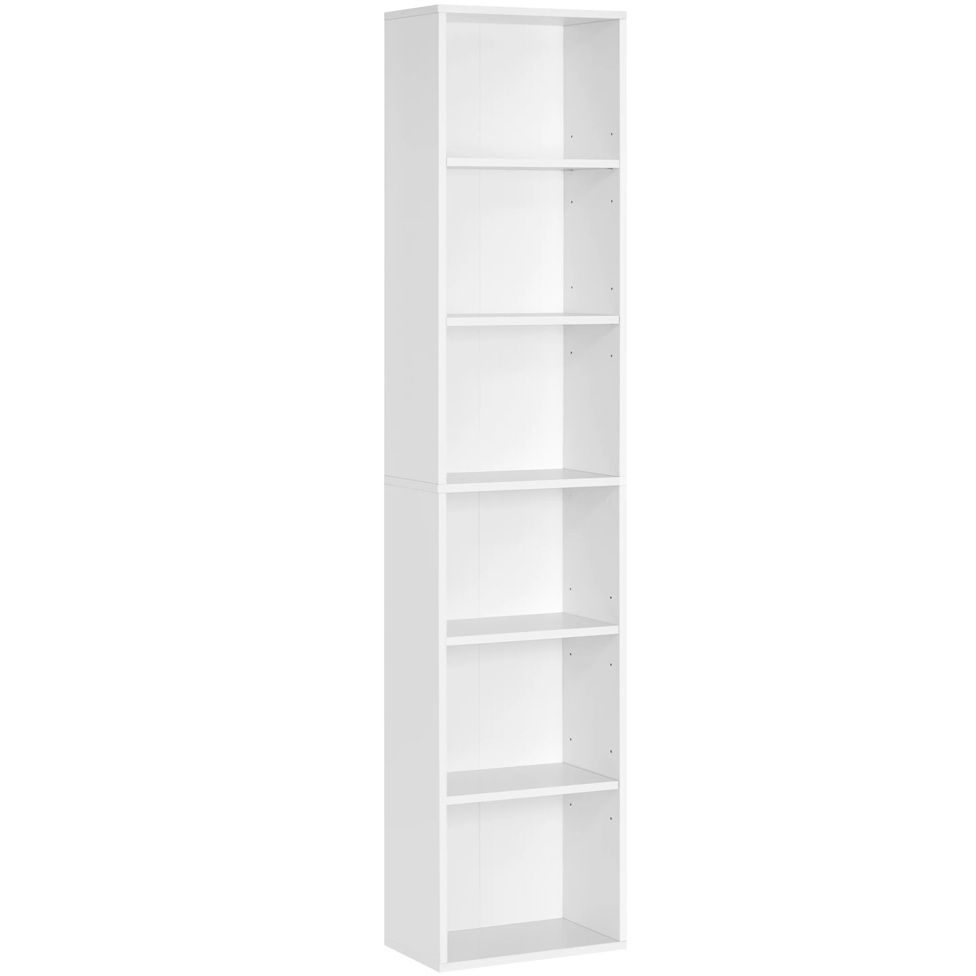 Bibliothèque étroite réglable à 6 niveaux