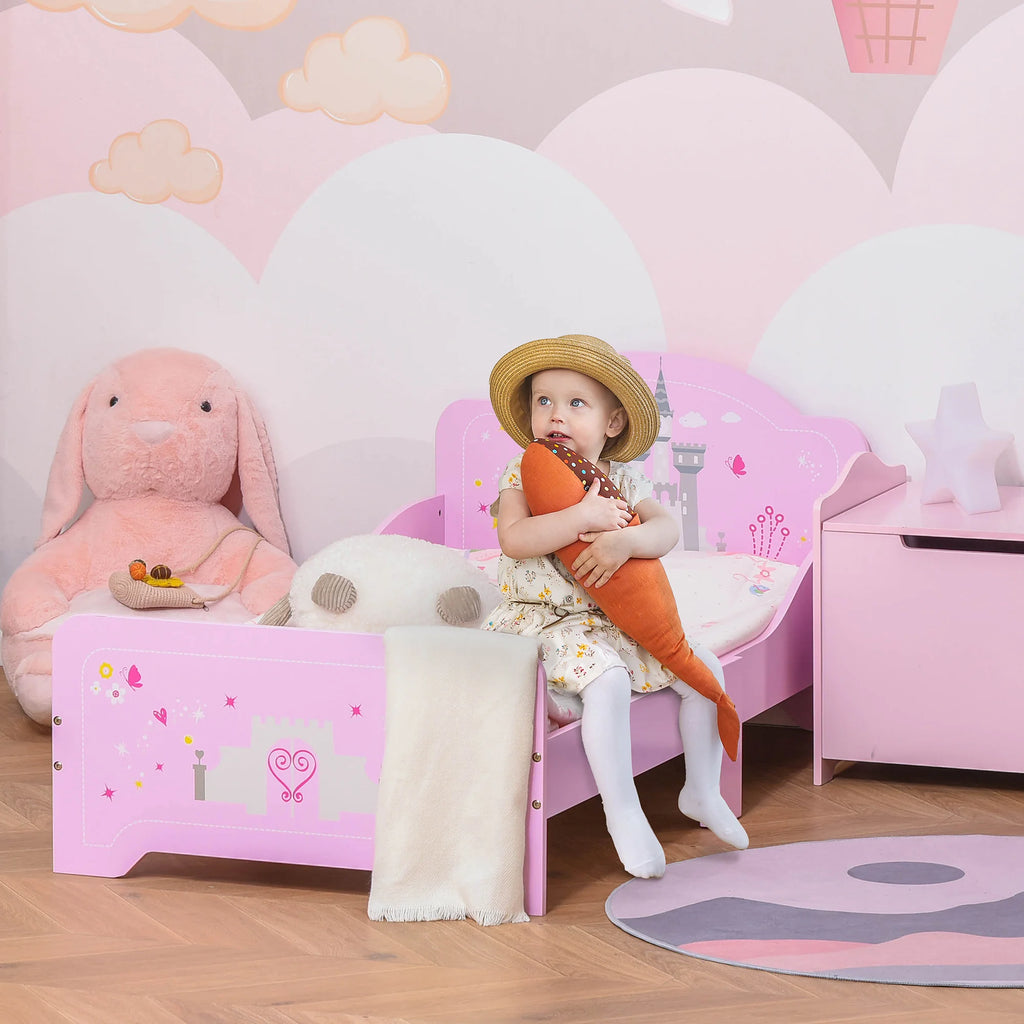 Lit enfant princesse 140 × 70 cm avec sommier