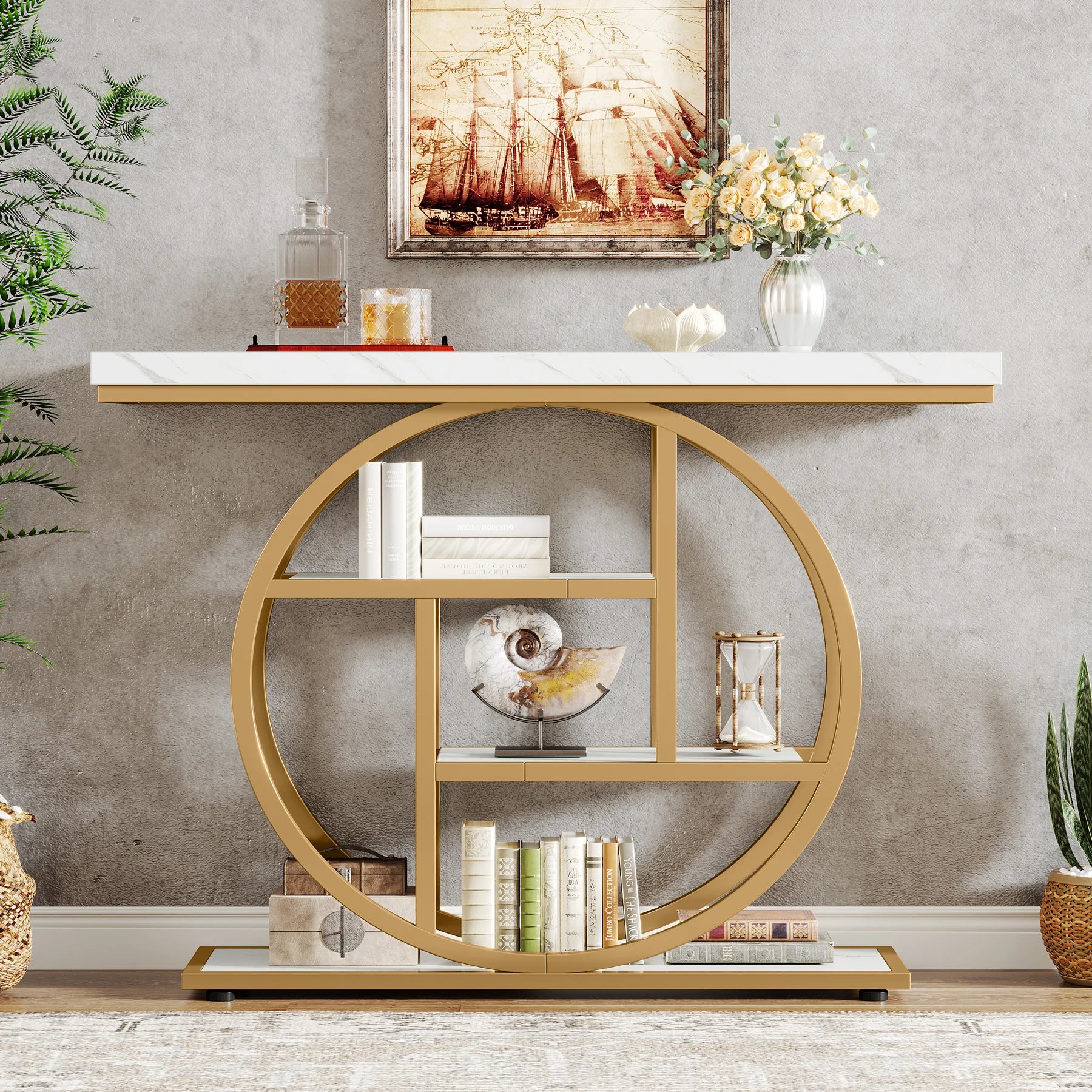 Console d’entrée industrielle à 4 niveaux 105 cm