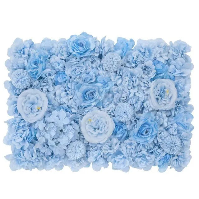 Variante de panneau floral bleu ciel