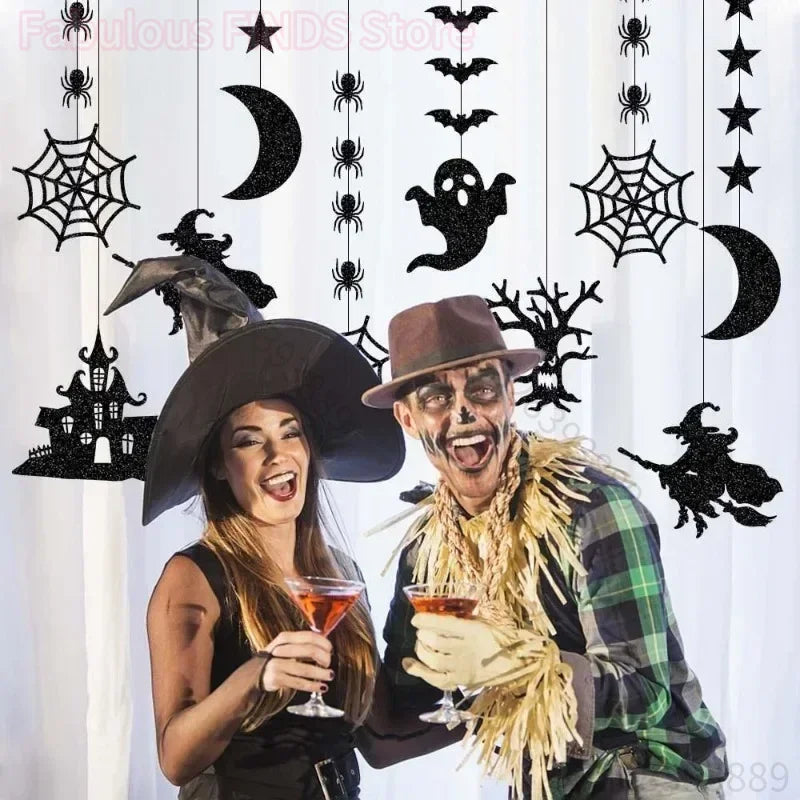 Exemple de coin photo avec les suspensions Halloween