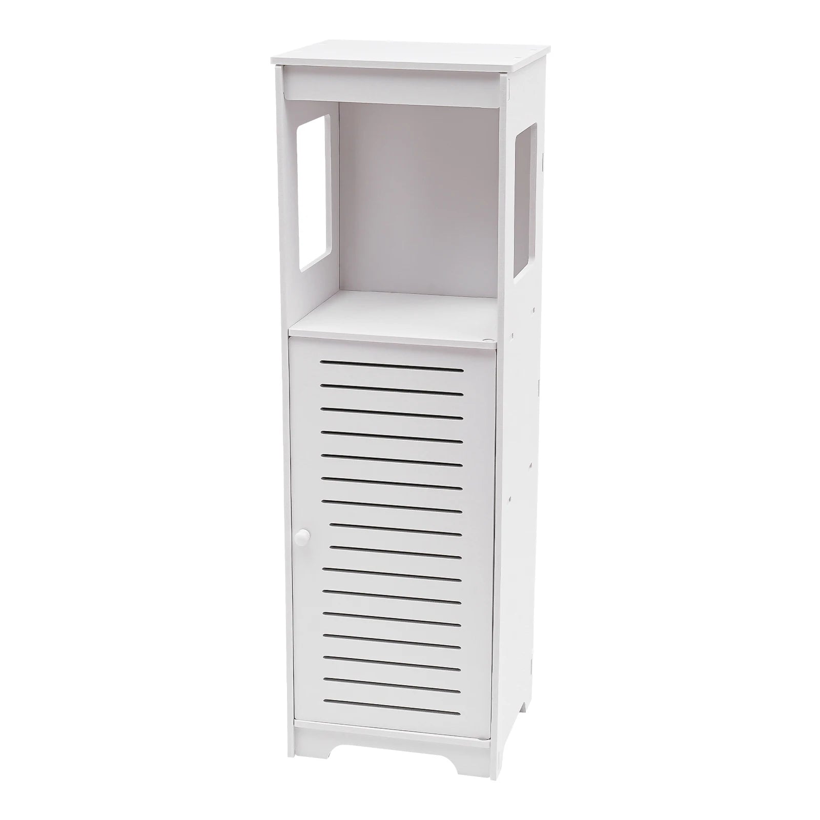Meuble de salle de bain 4 niveaux en PVC 28 × 25 × 90 cm