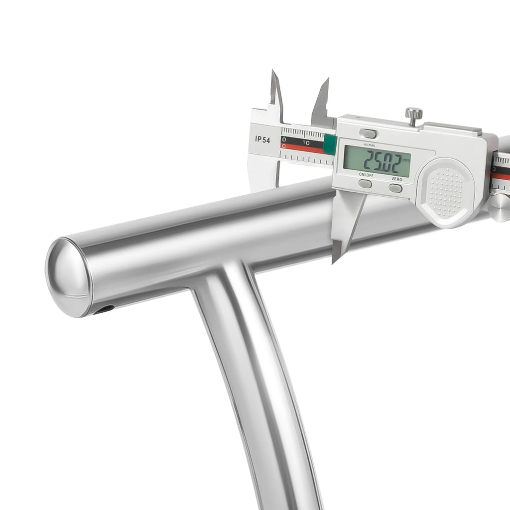 Repose-pieds de bureau en acier inoxydable argenté — diamètre du tube