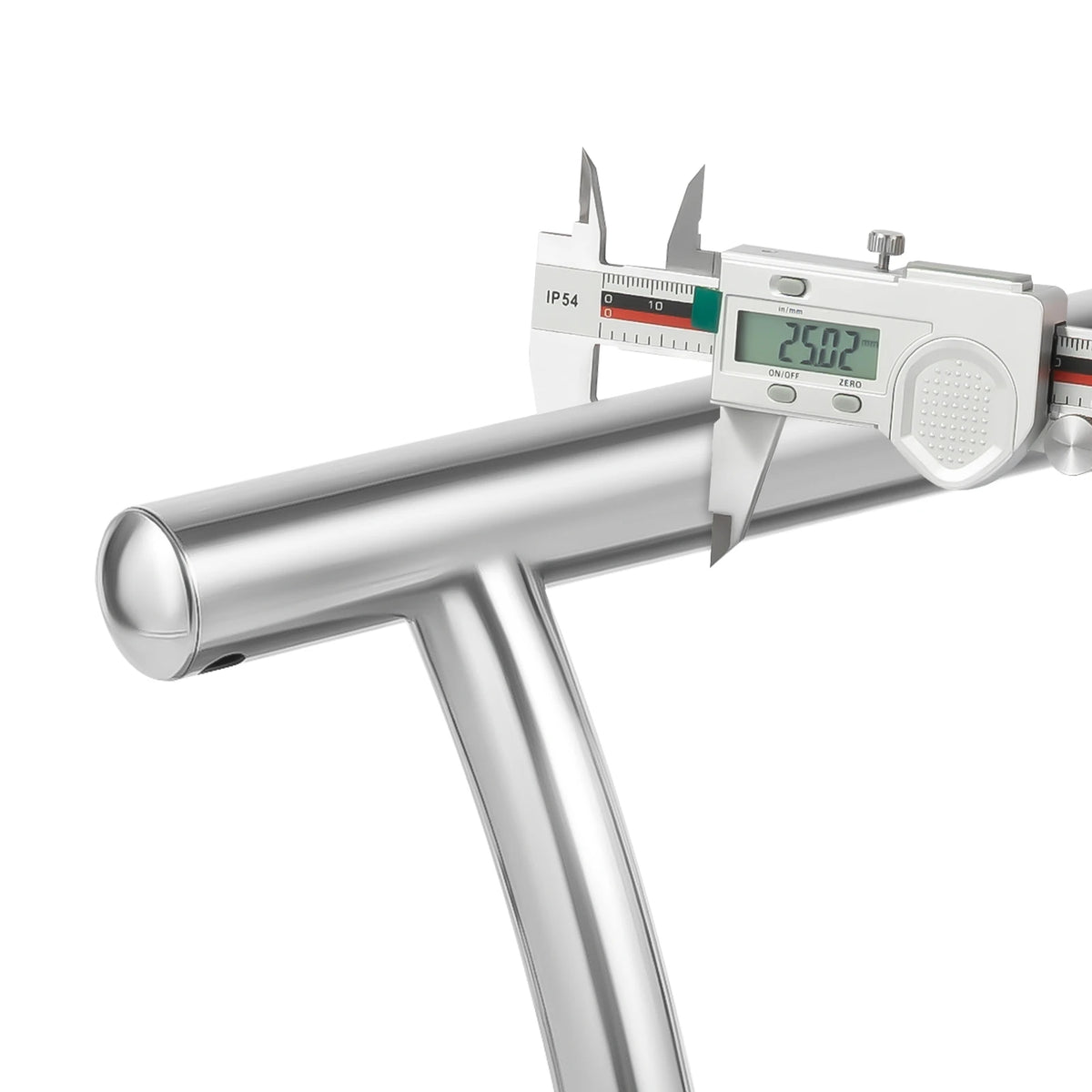 Repose-pieds de bureau en acier inoxydable argenté — diamètre du tube