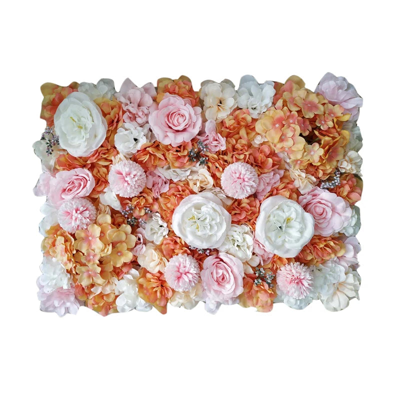 Variante de panneau floral orange automnal