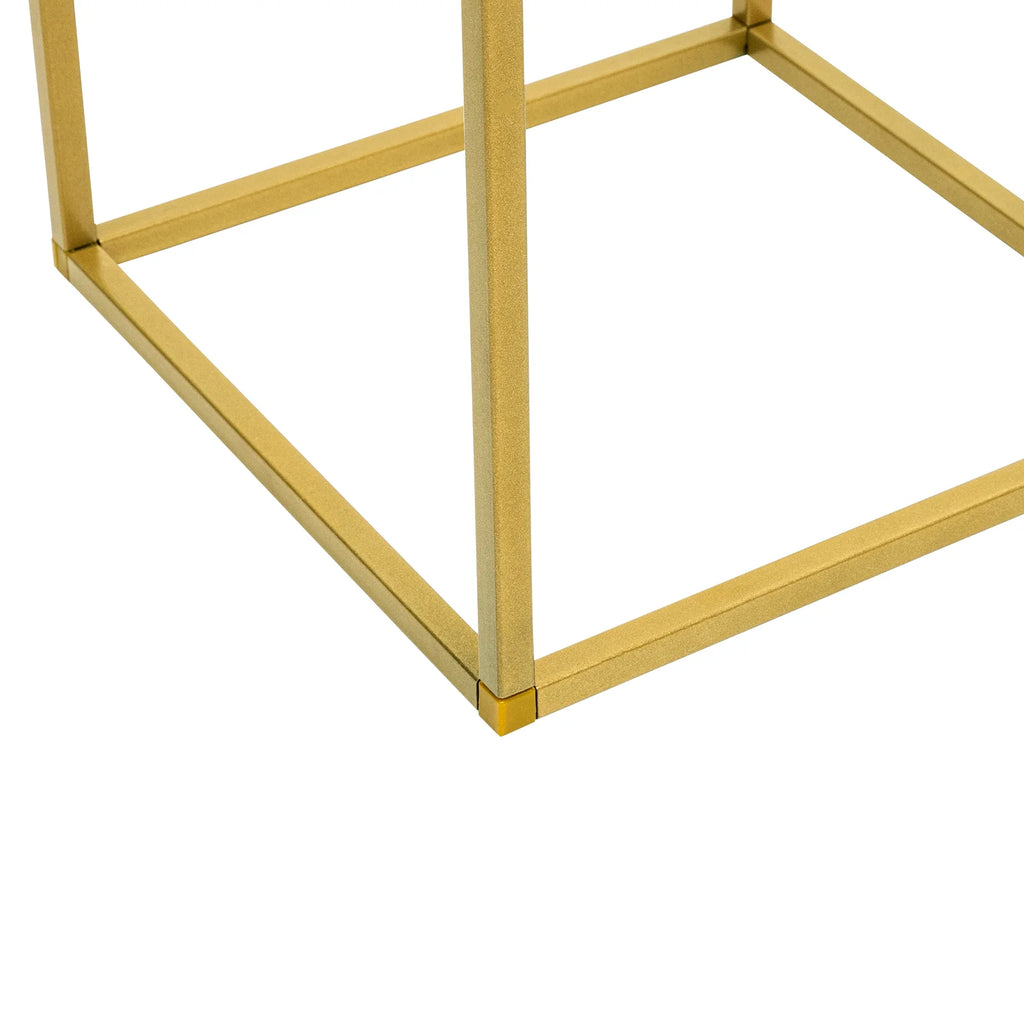 Lot de 10 colonnes dorées pour fleurs et décorations
