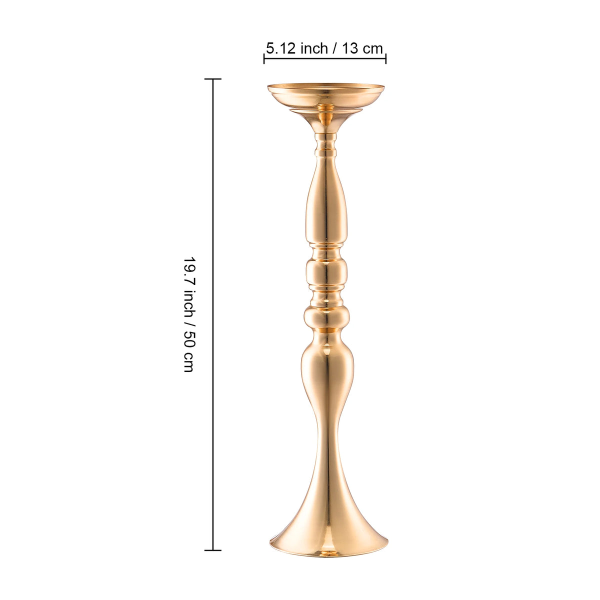 Support floral doré réf. 50 cm, lot de 24