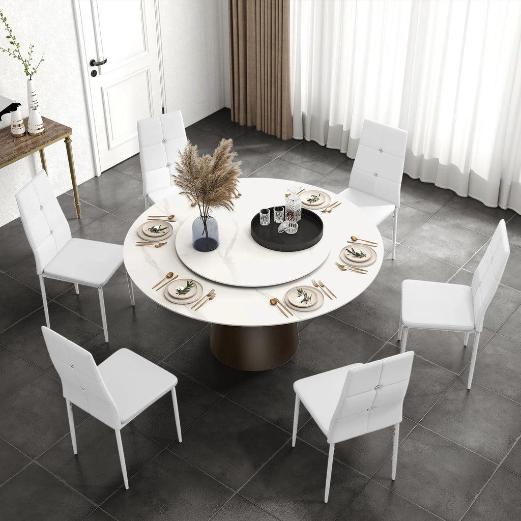 Lot de 6 chaises de salle à manger rembourrées