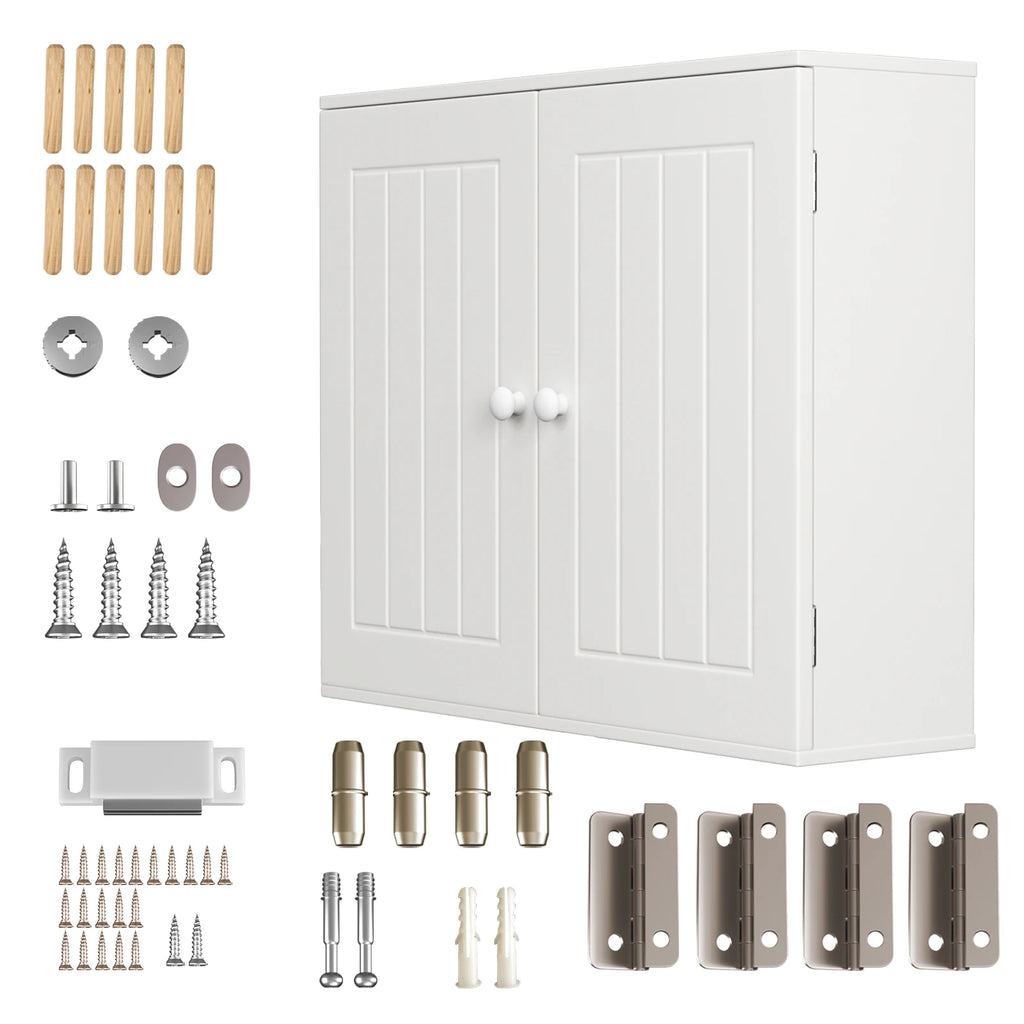 Armoire de rangement étroite blanche pour salle de bain, illustration 3