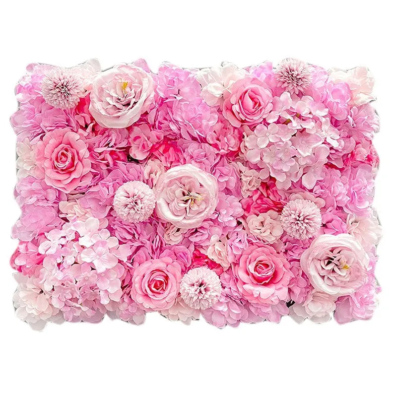 Panneau floral rose intense