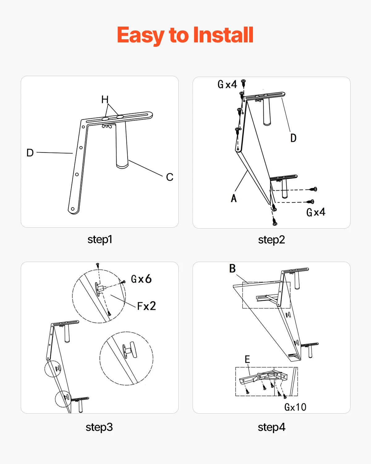 Table de balcon suspendue et pliante