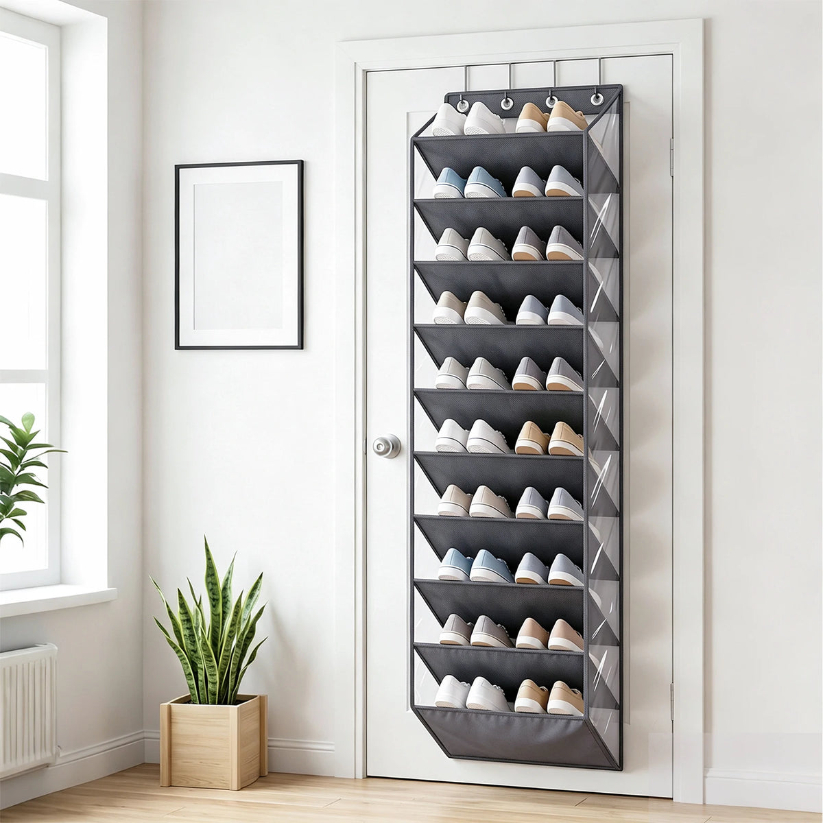 Rangement suspendu pour chaussures à dix poches, visuel 7
