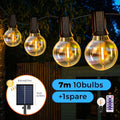 Guirlande solaire LED G40, rechargeable par USB – IP44 – vue 9