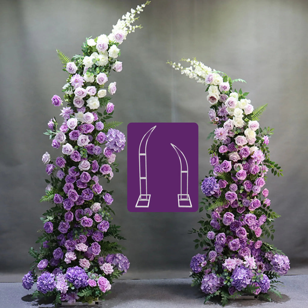 Support d'arche de mariage en métal blanc ou doré, visuel 8