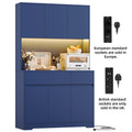Vaisselier de cuisine avec LED, 6 portes et 2 tiroirs – 180 cm – vue 17