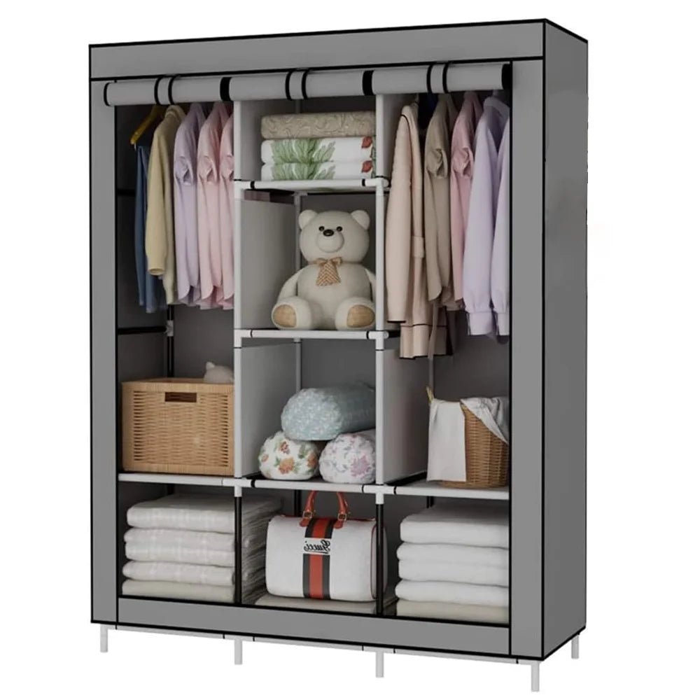 Armoire en tissu avec penderie 126 × 44 × 170 cm