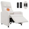 Fauteuil inclinable électrique massant et chauffant