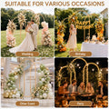Support d'arche métallique dorée pour décoration de mariage ou fête