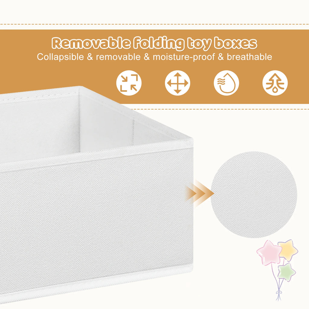 Meuble de rangement pour jouets à six bacs amovibles, illustration 10
