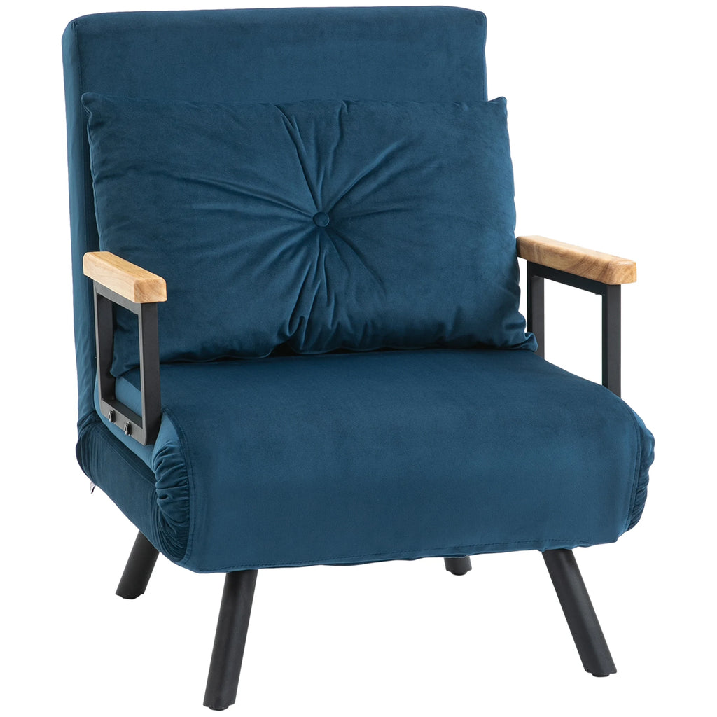 Fauteuil-lit convertible 4-en-1 avec dossier 5 positions