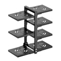 Support de rangement noir à quatre niveaux pour casseroles