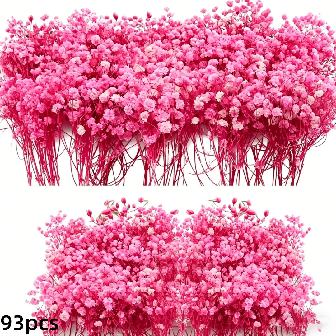 Modèle B : fleurs roses, visuel fournisseur annonçant 93 pièces