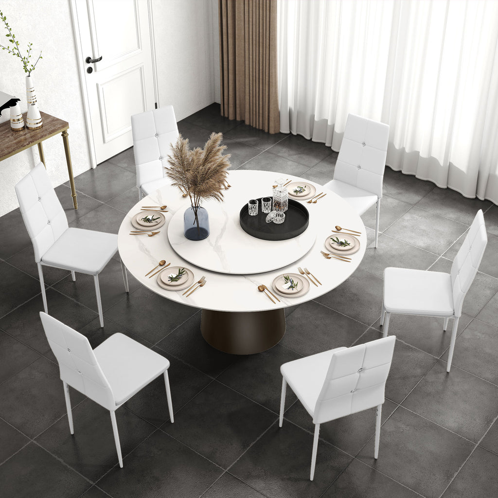 Lot de 6 chaises de salle à manger rembourrées